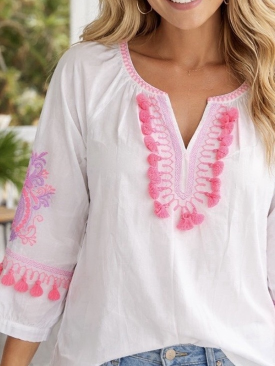 Lilly Pulitzer Tops - Lilly Pulitzer Women Resort White Kaydence Tunic Top